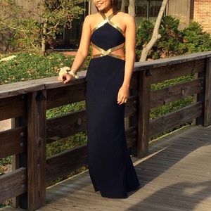 Golden Goddess Prom Dress